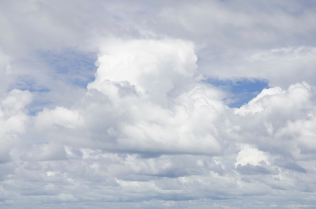 Foto cielo blu e nuvole bianche con fondo vago