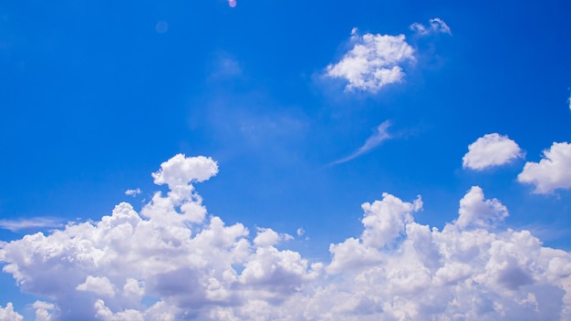 Blue sky and white clouds