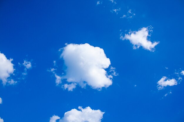 Blue Sky and  White Clouds