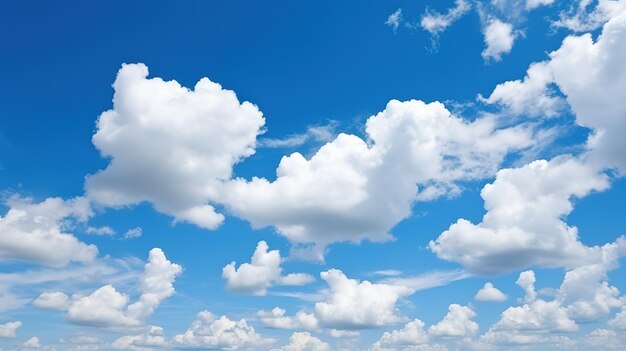 Blue sky and white clouds