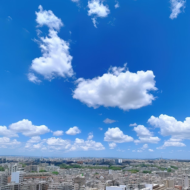 Blue sky and white clouds