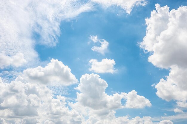 Blue sky and white clouds