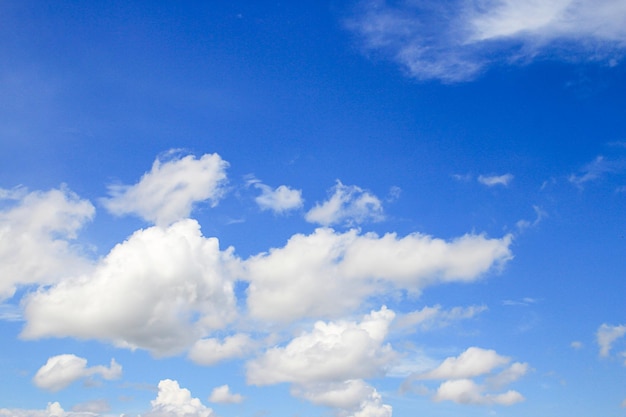 blue sky and white clouds