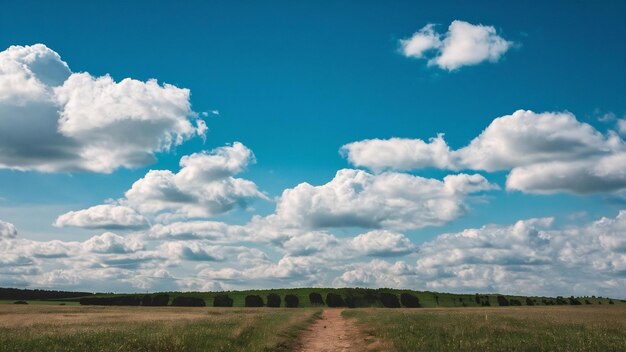 Blue sky and white clouds