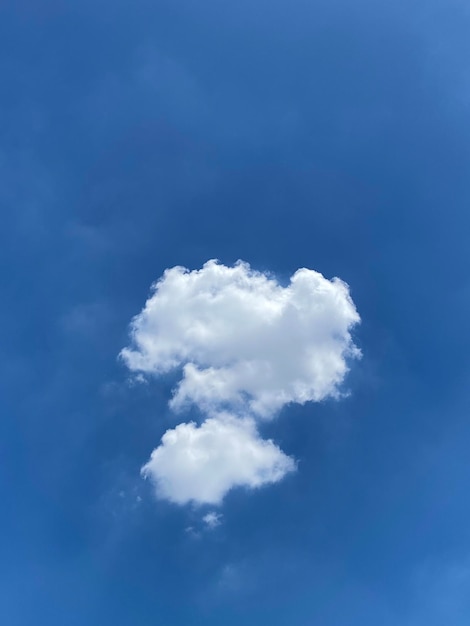 Blue sky and white cloudscape