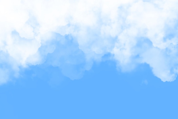 아름 다운 구름 배경으로 푸른 하늘