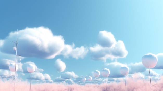 blue sky with cloud