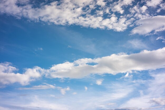 雲を背景にした青い空