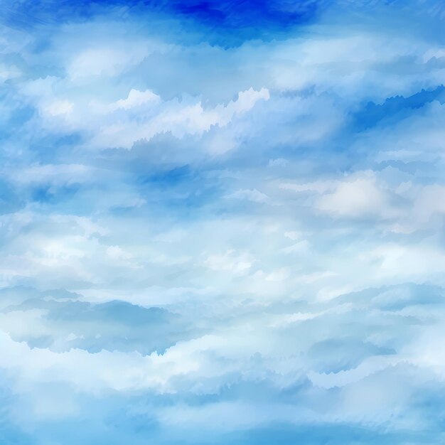 Photo blue sky with clouds background illustration sky background ai generated