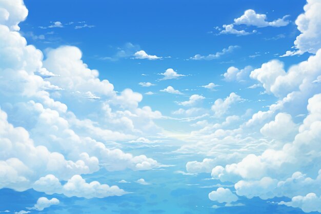 A blue sky with clouds in the background