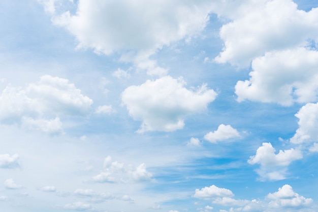 Foto cielo azzurro con nuvole di sfondo