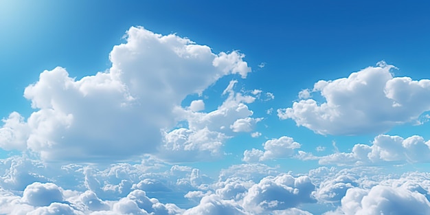 blue sky with clouds background