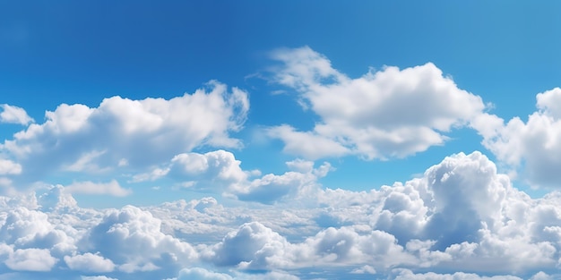 blue sky with clouds background