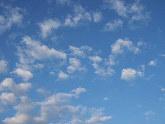 Blue sky with clouds background