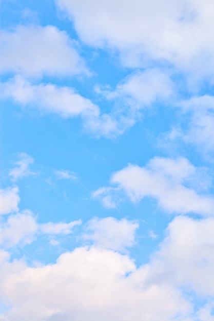 Blue sky with clouds - background