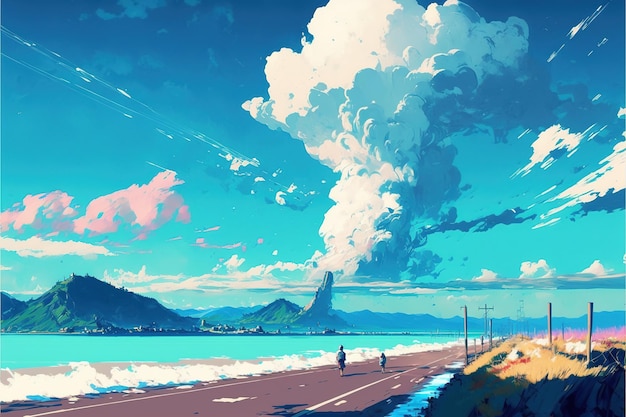 Download Anime'S Emotive Canvas Colorful World-Building Expressive  Landscapes Royalty-Free Stock Illustration Image - Pixabay