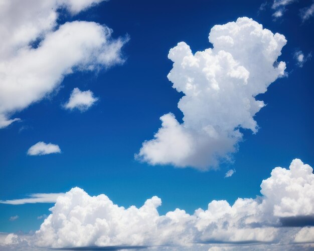 A blue sky with clouds and a cloud