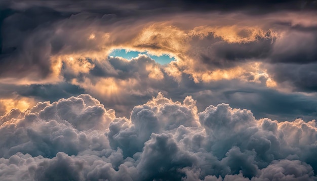 사진 구름과 함께 푸른 하늘 하늘의 구름 구름의 배경의 파노라마 뷰
