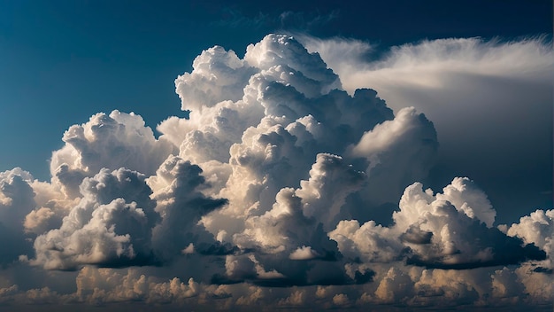 Photo blue sky with clouds clouds in the sky panoramic view of clouds cloud background