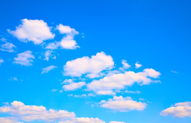 Blue sky with clouds - may be used as background, space for text