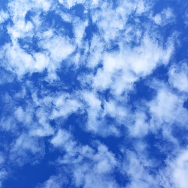 Blue sky with clouds, may be used as background