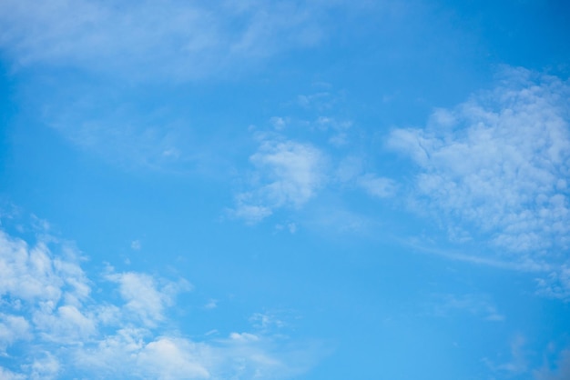 Blue sky with clouds nature abstract background