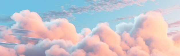 A blue sky with clouds and a pink cloud