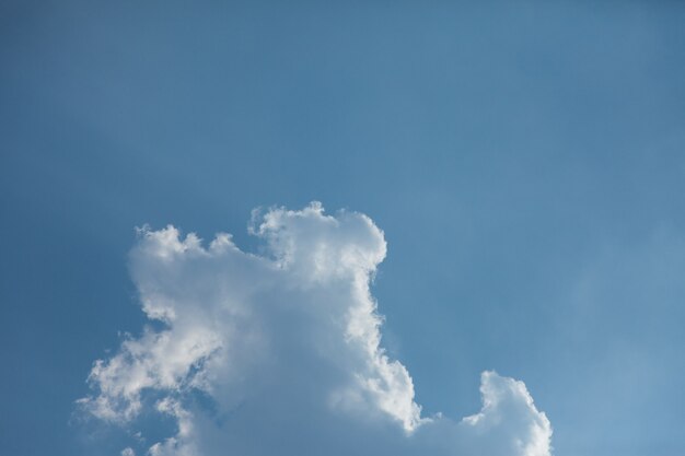 Blue sky with clouds.