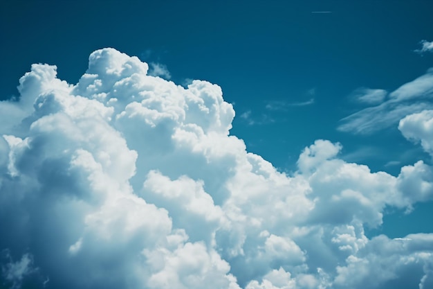 雲のある青い空