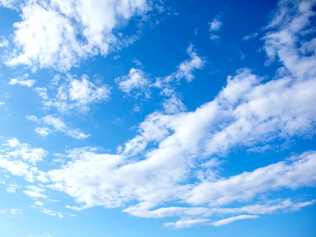 Cielo azzurro con nuvole.