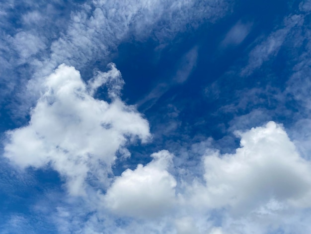 Blue sky with cloudscape background