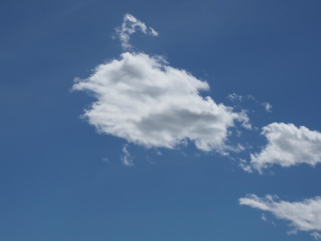 Blue sky with cumulus cloud