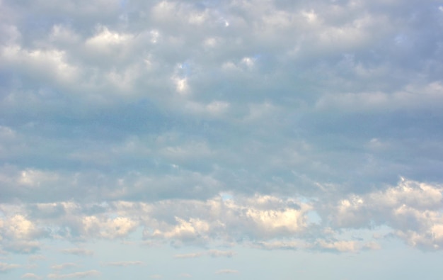 blue sky with layer of clouds isolated in sunset wallpaper