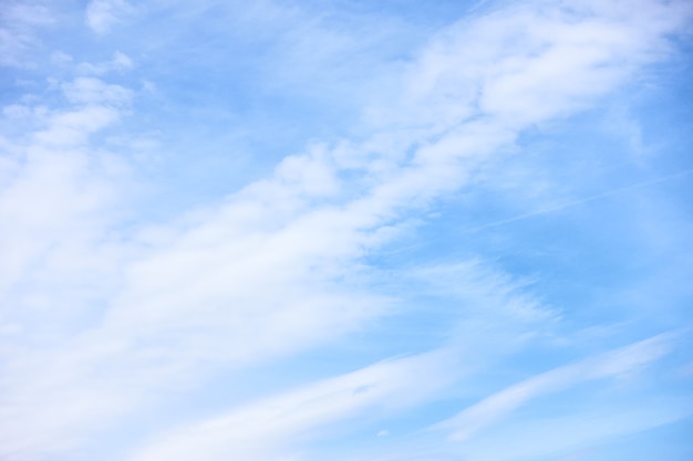 Blue sky with light clouds - abstract background and space ror your own text