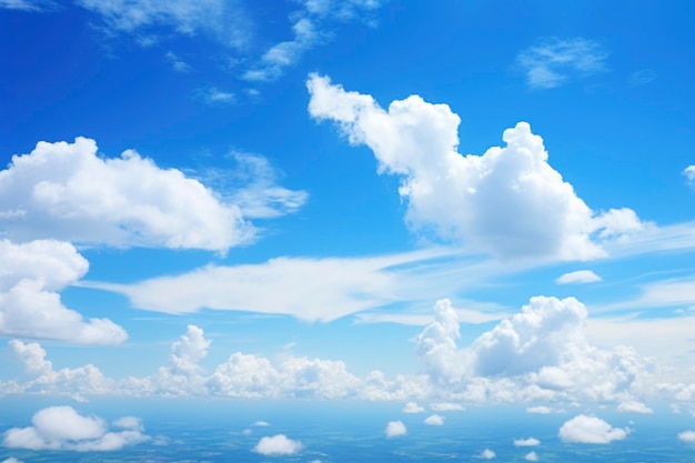 Blue sky with soft cloud wallpaper background