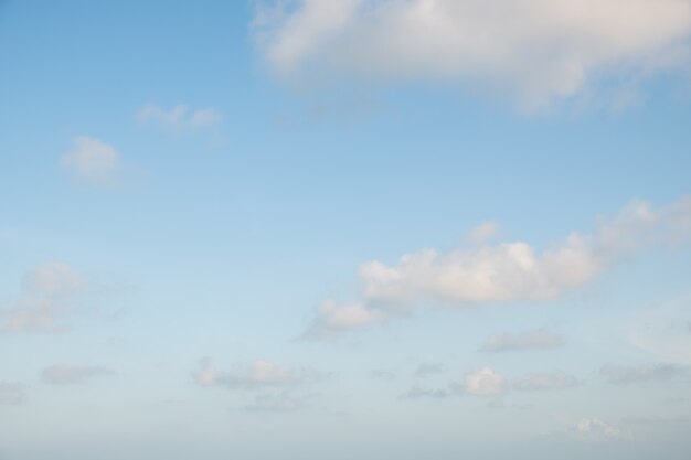 Blue sky with tiny clouds background,  