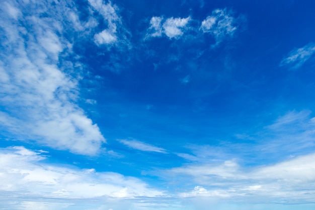 Blue sky  with tiny clouds