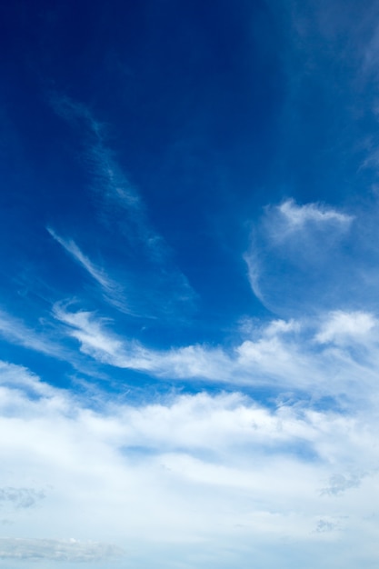 Blue sky  with tiny clouds