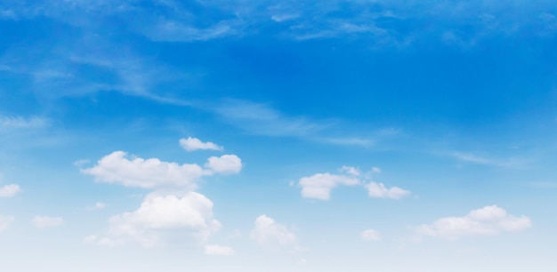 Blue sky with white cloud background