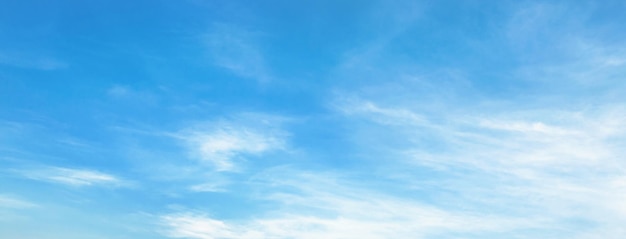 Photo blue sky with white cloud background