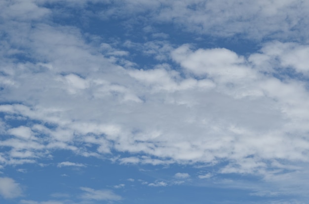 Blue sky with white cloud