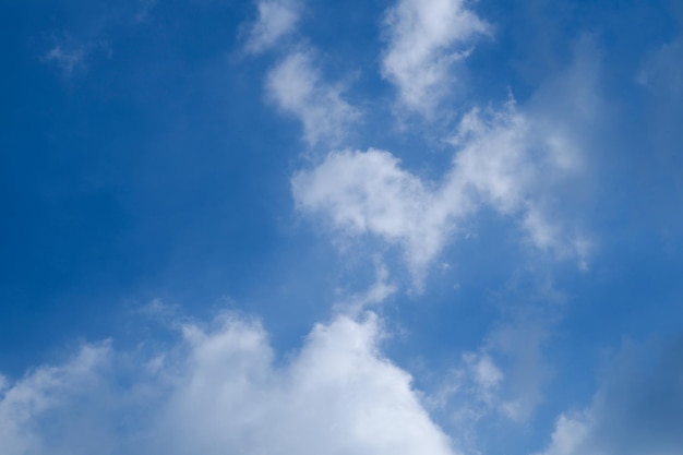 Blue sky with white cloud