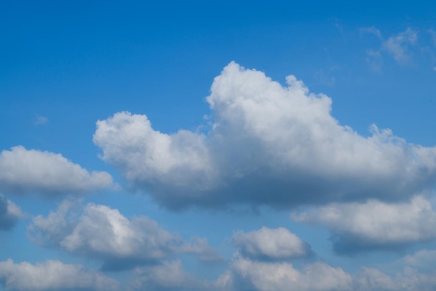 Blue sky with white cloud