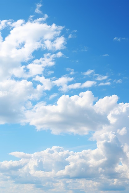 Blue sky with white clouds background