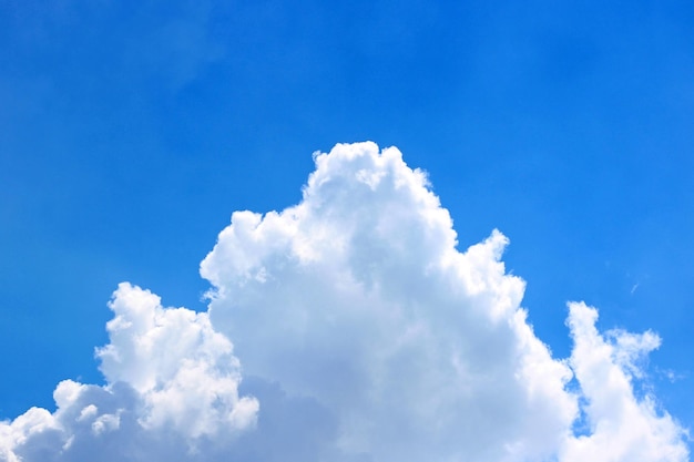 白い雲が背景にある青空