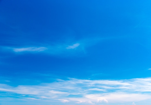 Blue sky with white clouds background