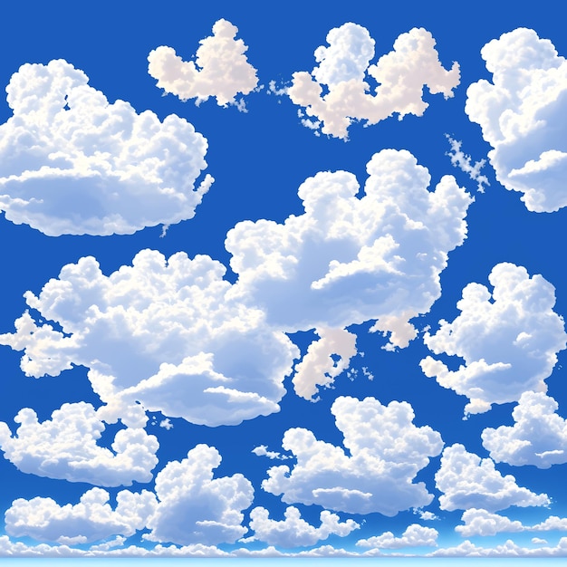 Blue sky with white clouds background