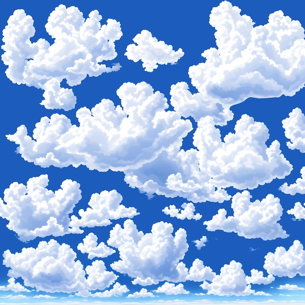 Blue sky with white clouds background