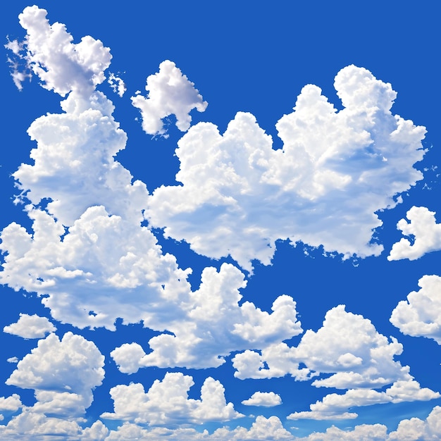 배경에 흰 구름과 푸른 하늘