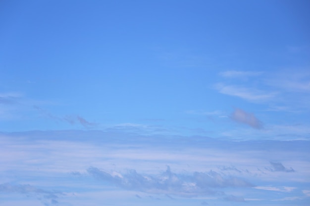 昼間の背景に白い雲と青い空